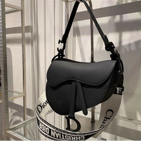 black dior saddle bag|authentic dior saddle bag.